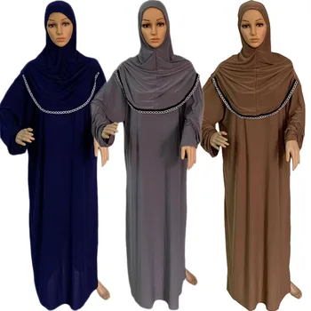 Palve Rõivas Moslemi Naiste Kapuutsiga Abaya Eid Ramadaani Islami Riided Rüü Hijab Niqab Seal Kaftan Kleit Jilbab Khimar Lähis-Ida
