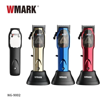 2023 WMARK NG-9002 NG-9001 kiire Professional Hair Clipper Microchipped Magnet Mootor 9000RPM 9V Mootor Tasu eest Seista
