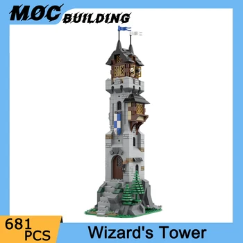 KES Keskaegse Magic Castle Mudel ehitusplokid Wizard Tower Saladusi Laboris DIY Koguda Telliste Puzzle Mänguasjad Lastele Kingitused