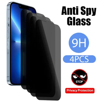 4TK Karastatud Film Apple iPhone 11 12 Pro Max SE 2022 Privacy Screen Protector for IPhone 12 11 Pro 12 Mini Anti-spy Klaas
