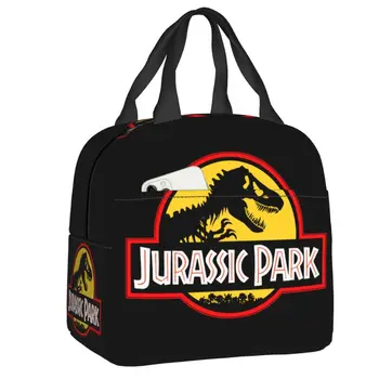 Jurassic Park Logo Lõuna Kott Mehed Naised Külmik Termiliselt Isoleeritud Lõuna Konteiner Õpilane Kooli Tööle Piknik Toitu Tassima Kotid