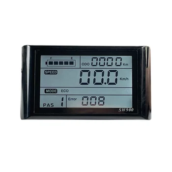 Ebike SW900 LCD Ekraan Kontrolli Electric Jalgratta Kiiruse Mõõdik SM Plug Salvestada Instrumendi Kontrollimine/Seadistamine 24-72V