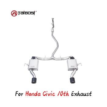 Honda Civic 10. Catback Heitgaasi Toru Taibosi Jõudlusega Elektriline Ventiil Auto Summuti Otste Cutout Tarvikud 51 63 76MM