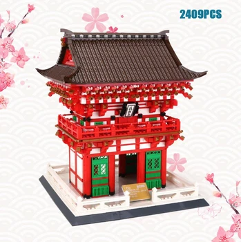 Maailmakuulsa Kultuuri Arhitektuur Ehitusplokk Jaapan Kyoto Kiyomizu Tempel Heatahtlik Kuningas Värava Mudel Tellised Mänguasjade Kogumine