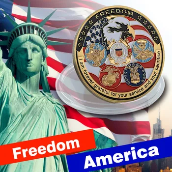 USA Ameerika Ühendriigid Sõjalise kullatud Väljakutse, Mündi -, Vabadus-Ameerika Eagle Münti