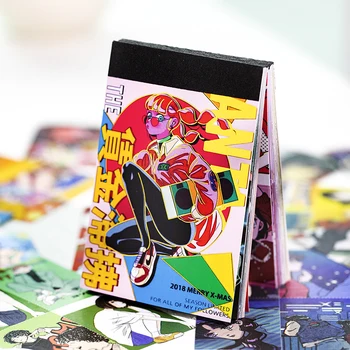 Yoofun 50tk/pack Jaapani Tüdruk Kleebised Scrapbooking Album Teataja Planeerija Lahe Jaapani Etiketi Päevik Kirjatarvete