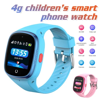 4G Smart Watch Lapsed, GPS, WIFI, Videokõne SOS IP67, Veekindel Lapse Smartwatch Kaamera Ekraan Tracker Asukoha Vaata Telefon