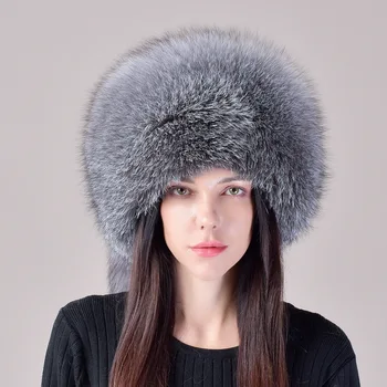 Uus Rebane Karusnaha Loomulik Müts Naiste Talve Nahktagi Vene Mongoolia Müts Etnilise Tuule Soe Kõrva Kaitse Karusnahast Müts Naistele