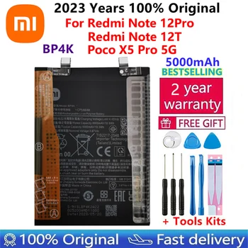 100% Originaal Kvaliteetsed Uued Asendamine 5000mAh Aku BP4K Jaoks Xiaomi Redmi Lisa 12 Pro / Märkus 12T poco x50 pro Patareid