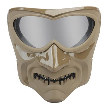 Taktikaline Rüütel Mask Kaitsev Mask Kogu Nägu Mootorratta Väljas Halloween Cosplay Airsoft Võidelda Cs Sõjamängud Maskid Jahindus