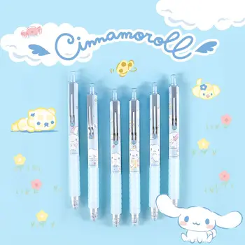 Anime Cinnamoroll Sanrio Kawaii Vajutage Neutraalne Pen Tüdruk Süda Cute Cartoon Kiire Kuiv Pime Kast Pliiatsi Eksami Pen Mänguasjad Tüdrukutele