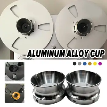 1 Paar alumiiniumisulamist Cup Revox Universaalne NAB Hub Adapter Tarvikud Reel-to-Reel Magnetofonid Reel magnetofon Vahendid