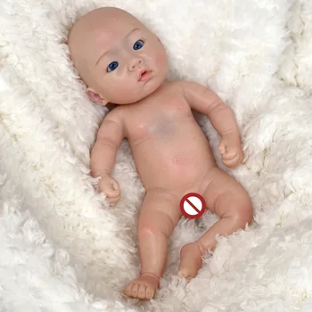 28cm Tahke Silikoon Bebe Sündida Poiss Käsitsi Värvitud ja Värvimata Reborn Nukku Muñecas Uuestisündinud Bebe Uuestisündinud Corpo De silikoon