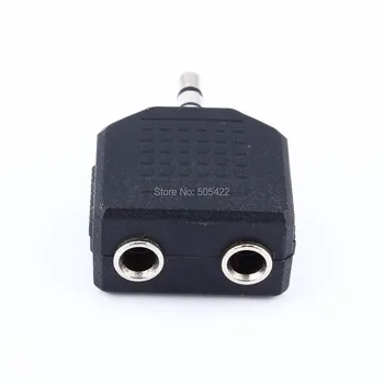 3,5 mm 1 2 Topelt Kõrvaklapid Kõrvaklappide Y Splitter Kaabel Juhe Jack Adapter Plug Kõrvaklapid Peakomplekti MP3