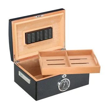 Luksus Piano Lakk Puidust Sigari Karp humidor koos hygrometer kohandatud cigar box ekraan humidor