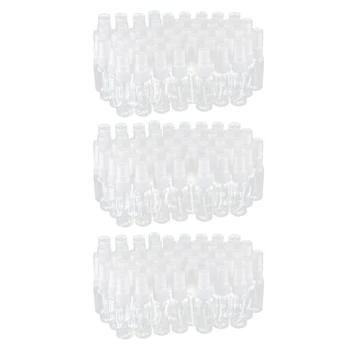 150X Tühi läbipaistvast Plastikust Peen Udu Spray Pudelit Microfiber Lapiga, 20 ml Korduvtäidetavaid Mahuti