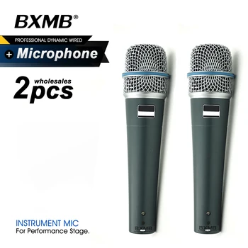 2tk TOP/KÕRGE Kvaliteediga Professionaalset Juhtmega Mikrofon BETA57 BETA57A Dünaamiline Instrumendi Mikrofon täitmiseks Live Karaoke
