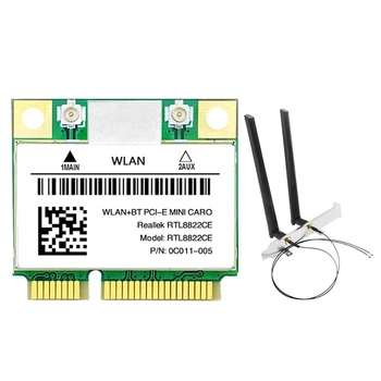 RTL8822CE Wifi Kaardi Antenn 1200Mbps 2.4 G+5Ghz 802.11 AC Võrgustik Mini Pcie BT 5.0 Toetada Laptop/PC Windows 10/11