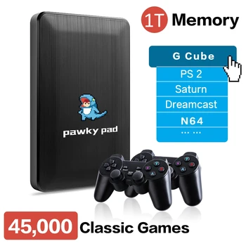Pawky Pad Retro Video Mängu 4K 3D Mängu Konsool G-Cube/Saturn/PS2/Naomi 60000+ Games for Windows 107 Klassikaline Mäng Seeria