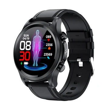 Algne E400 Smart Watch veresuhkru Rõhk Hapniku Keha Temperatuuri Jälgida EKG PPG heart rate variability, HRV RS IP68 Veekindel Smartwatch