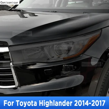 2 Tk Auto Esitulede kaitsekile Esilaterna Läbipaistev Must TPÜ Kleebis Toyota Highlander 2014 2015 2016 2017 Tarvikud