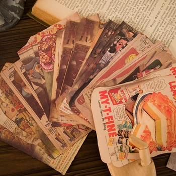 20Packs Hulgi Materjali Paber Vintage Pildiline Liblikad Iseloomu Pakendid Paberist Kirjatarbed Külalisteraamatusse päevik Materjal